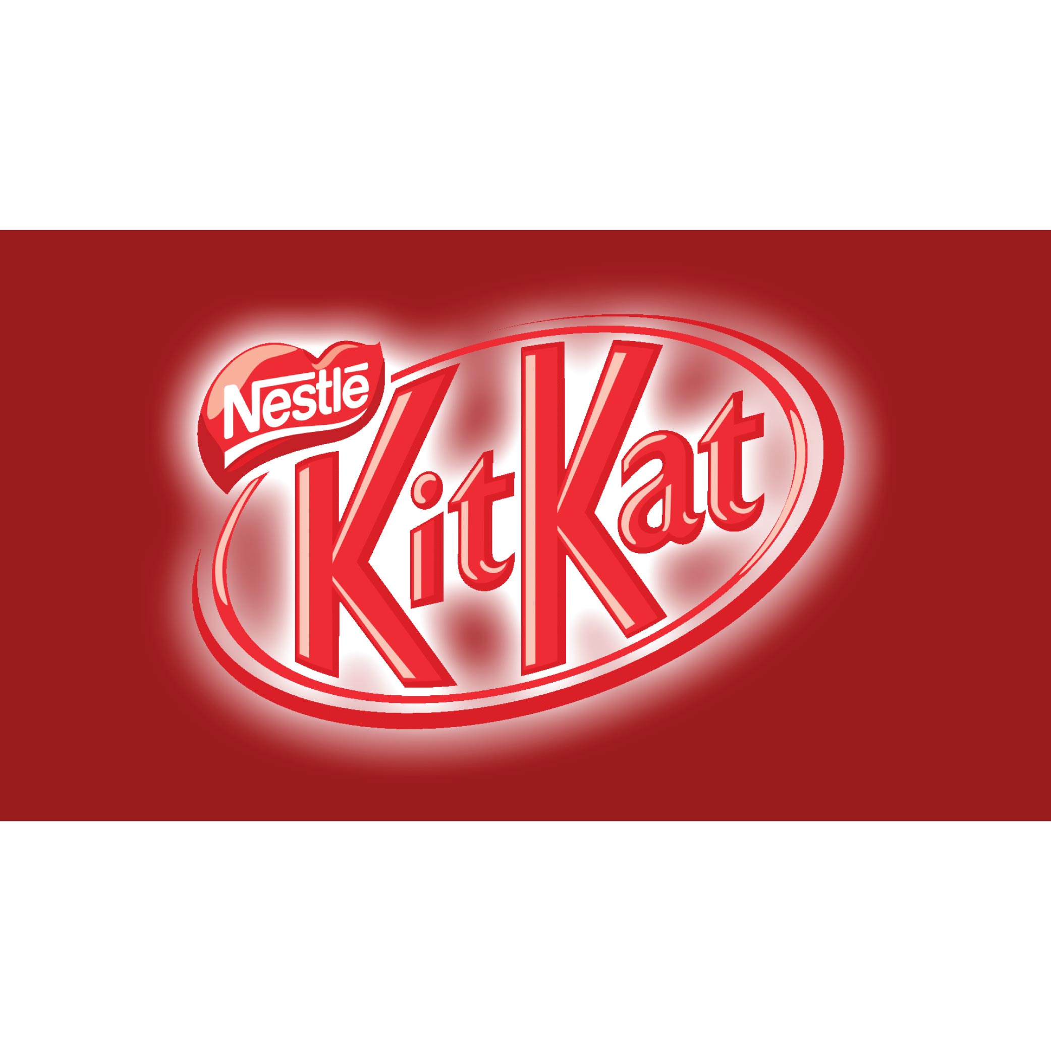 Personalized Kit Kat Red Background Logo Iron On Heat Transfer Stickers For T Shirt/Jerseys